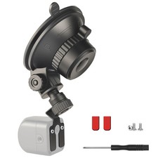 Universal Rear Camera Mount with Suction Cup  Compact Adjustable Rear Cam Mount