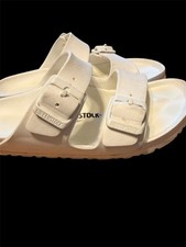 Birkenstock Arizona Essentials White Men's Sandals Adjustable Buckle Strap