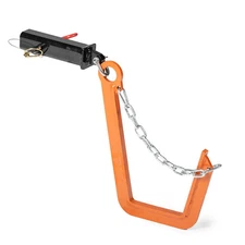 Titan Attachments Tele-Boom J-Hook, Heavy-Duty Truss Hook with Security Chain