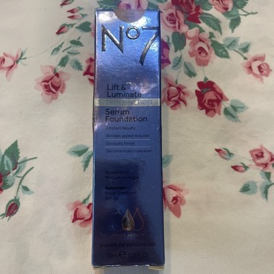 No7 Lift & Luminate COOL VANILLA Triple Action Serum Foundation NOS READ SEE