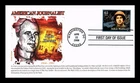 US COVER JOHN HERSEY AMERICAN JOURNALIST FIRST DAY ISSUE PANDA CACHET