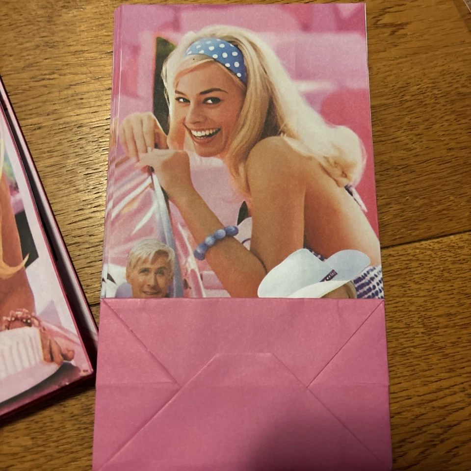 12 bolsas de regalo de botín de dulces Barbie La Película Fiesta de cumpleaños Foto 3 de 4