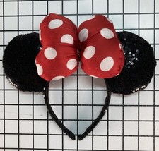 Child Size Costume Sequined MINNIE MOUSE EARS Sequin Headband Costume
