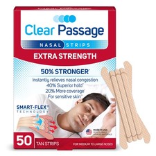 Nasal Strips Extra Strength, Tan, 50 Count Works Instantly to Improve Sleep...