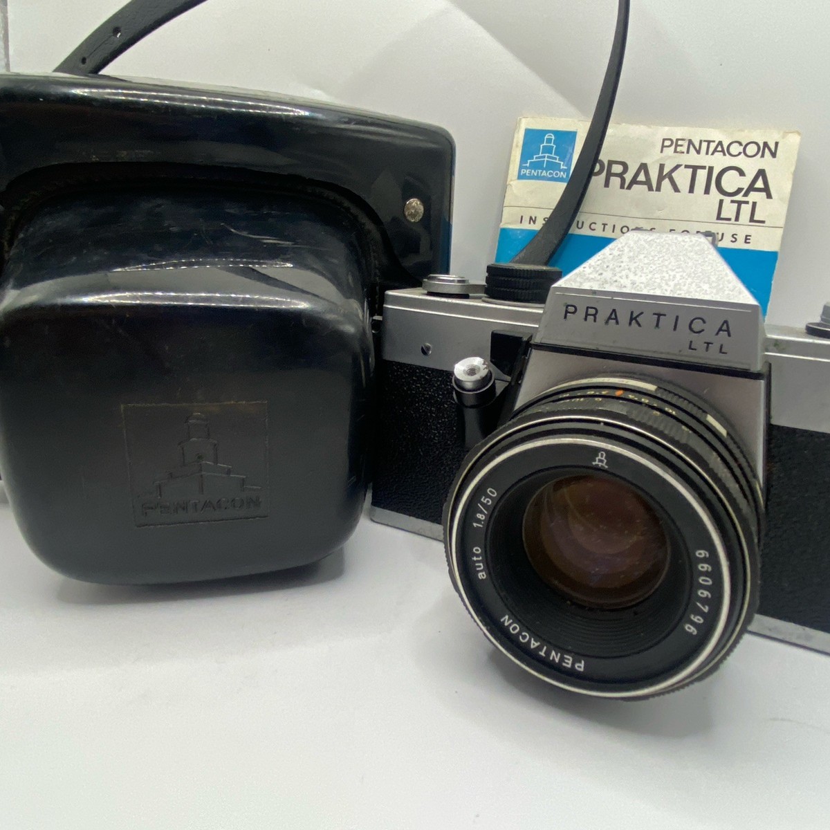 PENTACON Praktica LTL Camera with Case and 50mm f/1.8 Pentacon