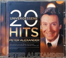 Peter Alexander - 20 unvergessene Hits - Audio CD