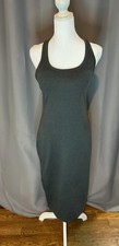 prAna Heavana Racerback Midi Dress Black Heather S NWT Stretch Yoga