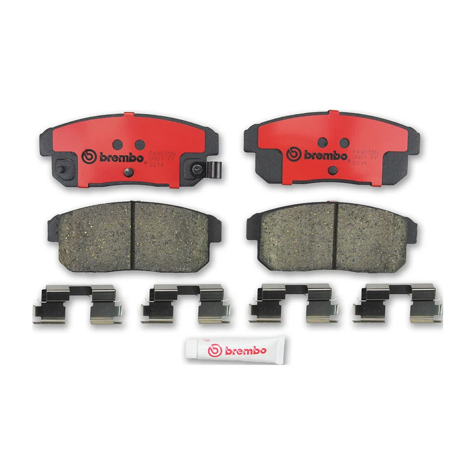 Kit pastillas freno rotores trasero Brembo para Infiniti I35 2002-2004 Foto 3 de 4