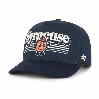 Men's '47  Navy Syracuse Orange Script Fade Hitch Adjustable Hat