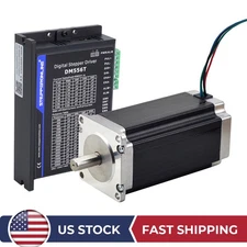 STEPPERONLINE 1 Axis Nema 23 Stepper Motor 425oz.in 4.2A & Driver DM556T CNC Kit