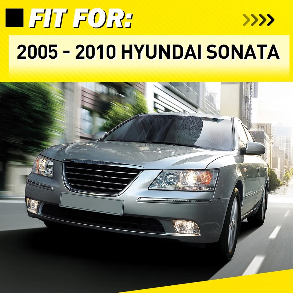 Juego de 4 manijas de puerta exterior exterior para HYUNDAI SONATA 2006-2010 delantero trasero Foto 2 de 4