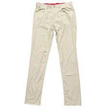 Redvanly Kent Pull-On Trouser Mens Size M Performance Golf Pants Stretch Beige