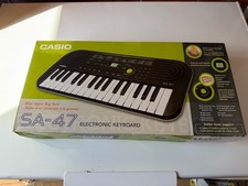 Casio SA-47 Electronic Keyboard with box good condition