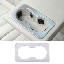 Frame For Land Rover Discovery 5 2017-2024 Water Cup Holder Rear Armrest Silver