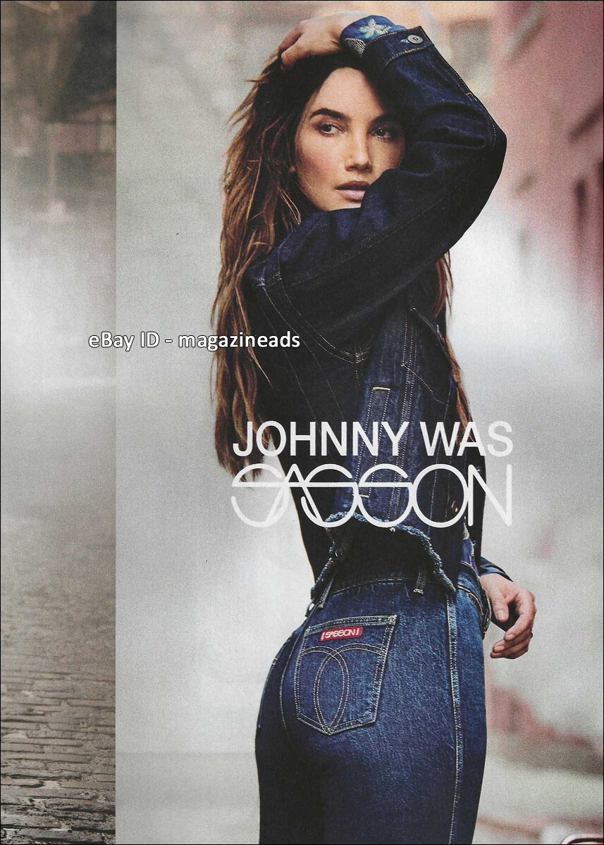 JOHNNY WAS x SASSON 1-Page PRINT AD Fall 2024 LILY ALDRIDGE in