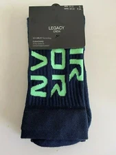 Nike Legacy Crew Air Jordan Blue Socks! Large Lrg L  Mens 8-12 Womens 10-13! 