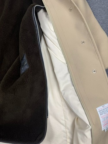 Vintage London Fog Maincoats Coat Jacket Womens 14 Reg Beige Insert Trench Retro - Picture 5 of 16