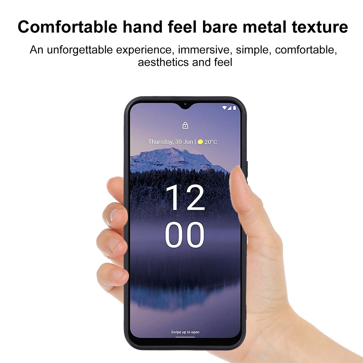 Custodia Silicone Ultra Sottile Morbida 360 Gradi Cover Per Nokia G11 Plus Nero 733311