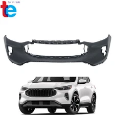 Plastic Front Bumper Cover For 2023-2024 Ford Escape w/o Sensor Holes Primed