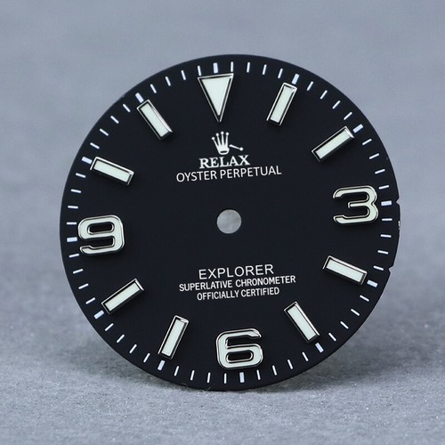 Relax Dial 28,5 mm EXP nero opaco per movimento NH35 BGW9 lume - Foto 1 di 9
