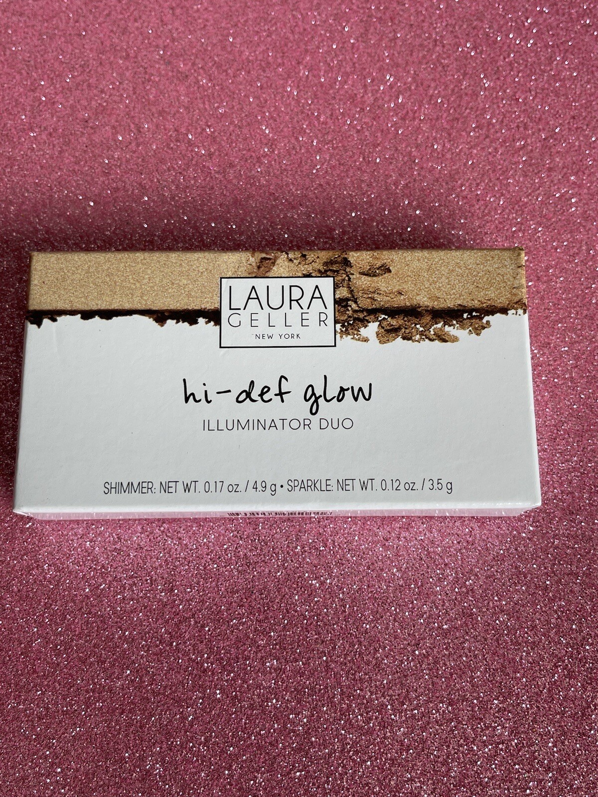 Laura Geller Hi Def Glow ILLUMINATOR DUO Heart of Gold ~NEW ~ FREE POST