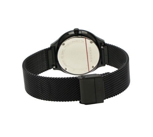 Skagen Men's Black Grenen Mesh Strap Watch 1403 - Picture 3 of 3