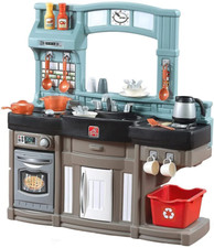 Step2 Best Chefs Kitchen Playset  Kids Play Kitchen with 25-Pc Toy Accessories