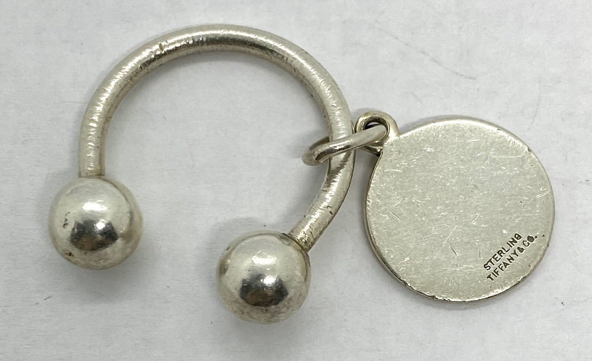 Vintage Tiffany & Co Sterling Silver Horseshoe Key Chain Key Vintage Tiffany & Co Sterling Silver Horseshoe Key Chain Key