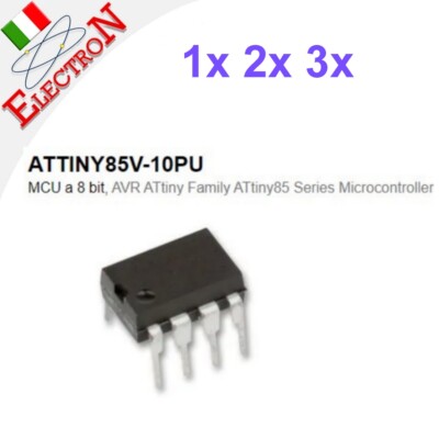 ATTINY85V-10PU ATMEL ATTINY85 AVR 10Mhz 8Kb Flash EEPROM 1,8V - 5,5V MICROCHIP 