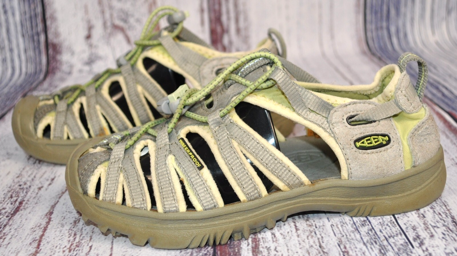 Keen Whisper sandali sportivi da bambina grandi scarpe da acqua taglia 2 grigio