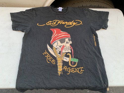 Agent Skull Shirt! Don Ed Hardy Design 
