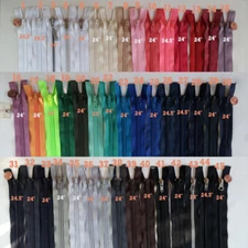 Open End Nylon Or Molded Plastic #5  Jacket Zippers  24" Separating Zipper  J24