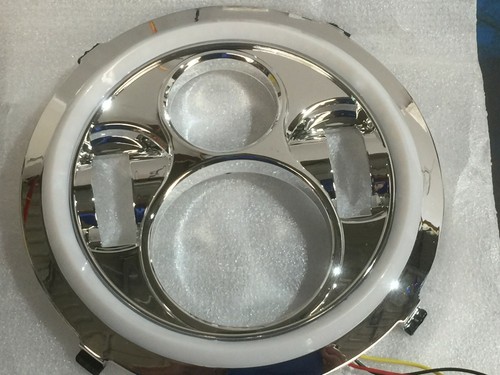7" Chrome Headlights GREEN & WHITE Halo Valiant Chrysler Charger AP AP6 VC VF VJ - Bild 9 von 12