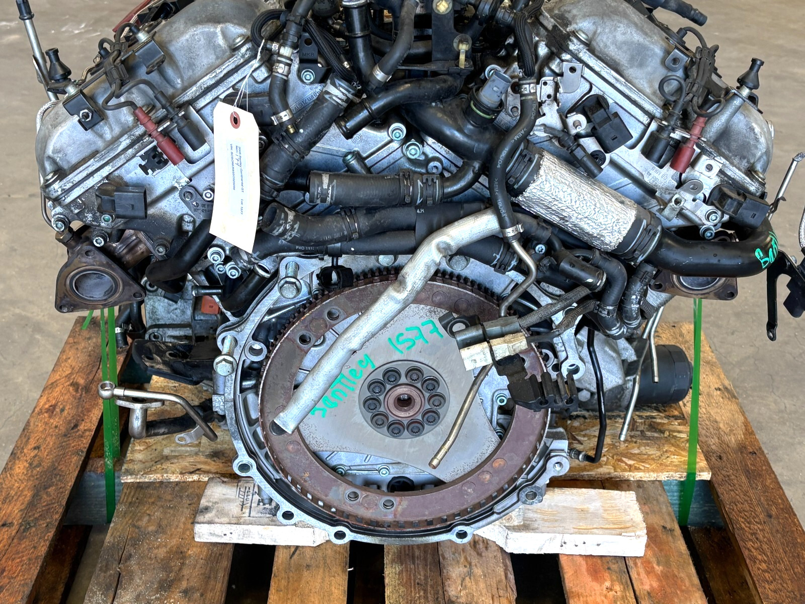 03-07 Bentley Continental GT 6.0L W12 Engine Motor Block Assembly 123k 1577 OEM