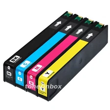 4pk Rem Ink Cartridge for HP 972A PageWide Pro 477dw 377dw 377dn 577dw 452dw 972