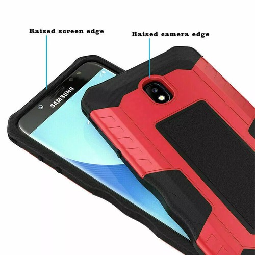 For Samsung Galaxy J7 Star/Crown/V 2018 Phone Case Armor Bump Ribs Hard Cover - Picture 5 of 13