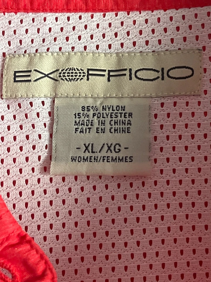 Camisa de pesca ExOfficio para mujer ventilada talla XL roja manga larga Foto 3 de 4