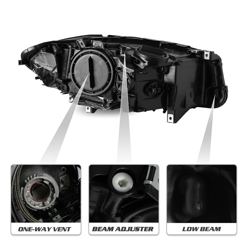 【With AFS】 For 2011-2013 BMW 528i 530i 535i 550i xDrive Headlights Left&Right - Image 3 of 4