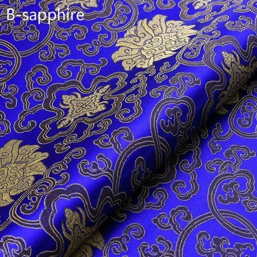 Costume costume cinese seta raso tessuto floreale tang vestito cheongsam al metro rosso - Foto 30 di 45