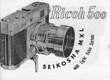 Ricoh 500 Seikosha MXL Instruction Manual Reprint