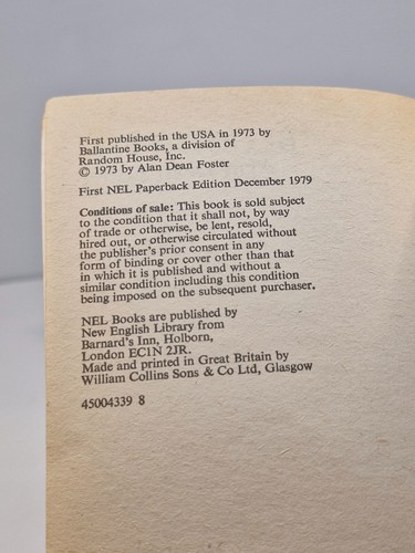 Bloodhype by Alan Dean Foster – 1979 NEL Edition – Vintage Sci-Fi Paperback - Picture 7 of 8