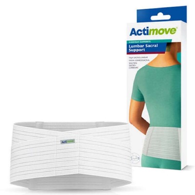 Actimove Lumbar Sacral Support 8in (White) 2X-Large (45-1/4''   51-1/4'')