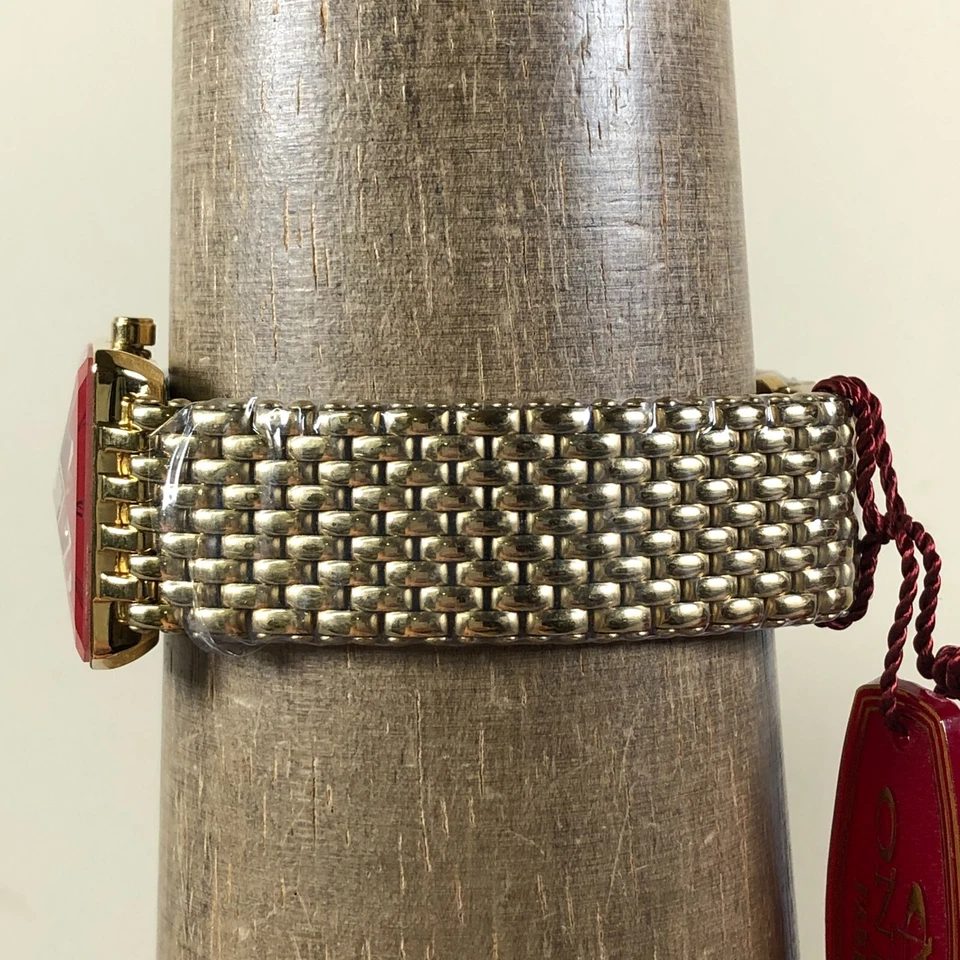 Reloj Oniss Mujer 0N4242-21 Reloj de Sol Rojo Tono Dorado Cristal Austriaco 27mm 7" Foto 3 de 4