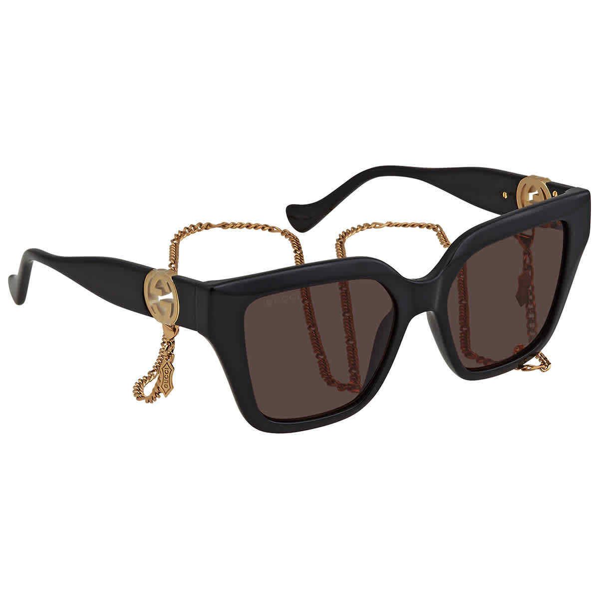 Gucci Brown Cat Eye Ladies Sunglasses GG1023S 005 54 GG1023S 005 54