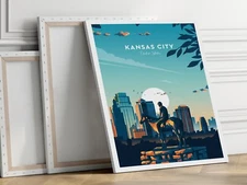 United States, Missouri Tradition 40x50cm Stretched Travel Canvas Wall Art Print