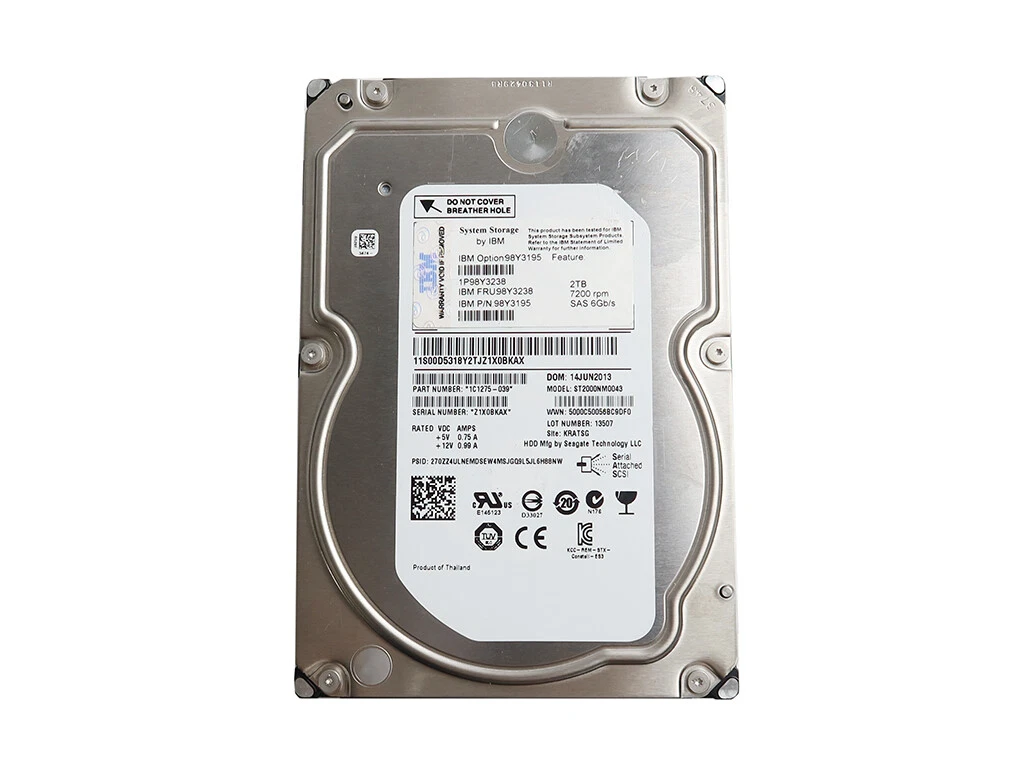 Seagate SATA III Internal Hard Disk Drives 3.5 in Form Factor 2TB