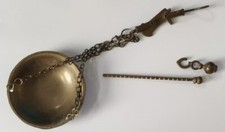Antico bilancino con peso laterale, vintage, da riparare l'asta (~10 cm)