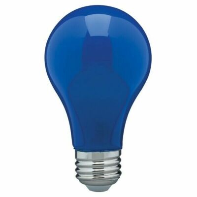 CERAMIC BLUE LED Bulb A19 Medium E26 8W 60 Watt Equivalent Damp Location Rated
