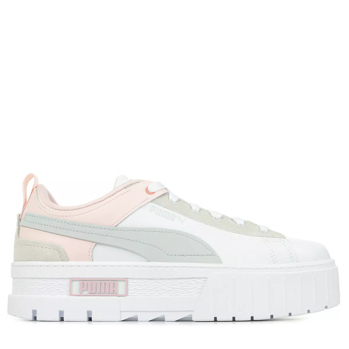 Puma MAYZE LTH WN'S - Baskets basses - white/lotus/blanc 