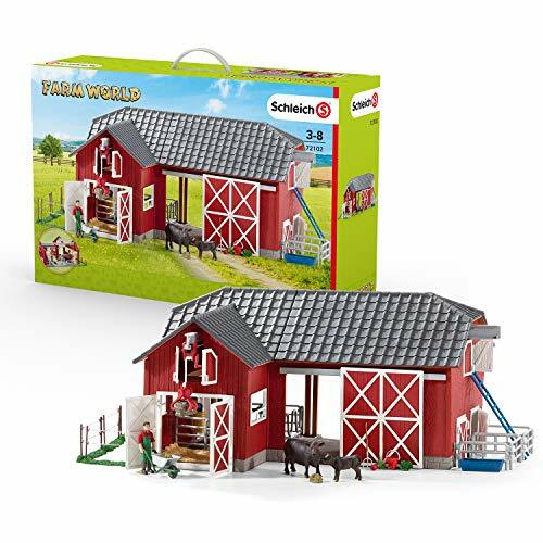 toy farmhouse with animals